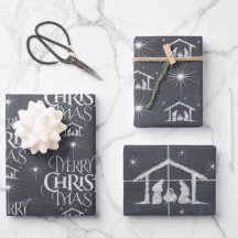 Merry CHRISTmas Christliche Chalkboard-Kalligraphi