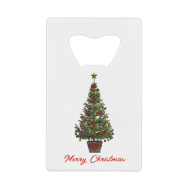 Merry Christmas. Christmas Tree Geldbeutel Flaschenöffner