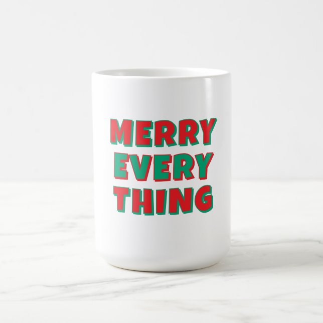 Merry Christmas Classical Unique Minimalist Plain Kaffeetasse (Mittel)