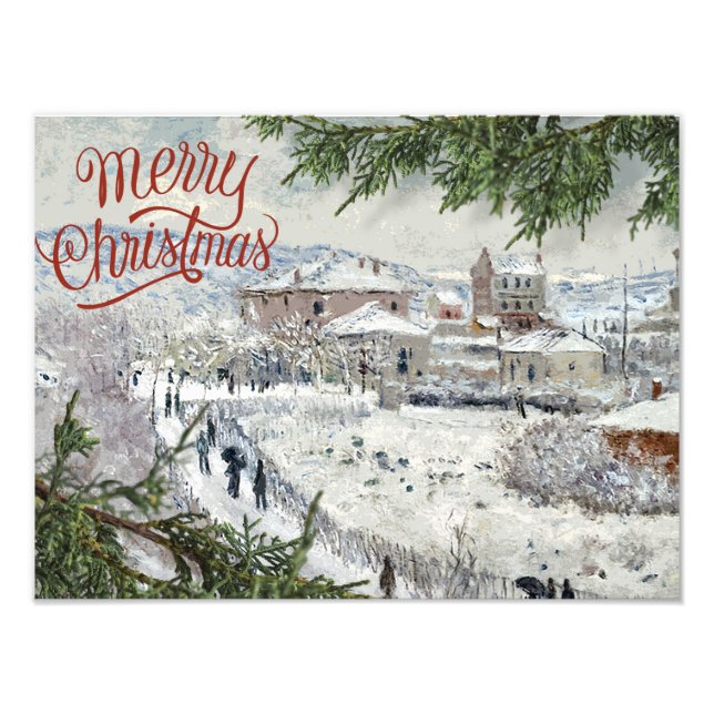Merry Christmas. Claude Monet Photo Enlargement (Devant)