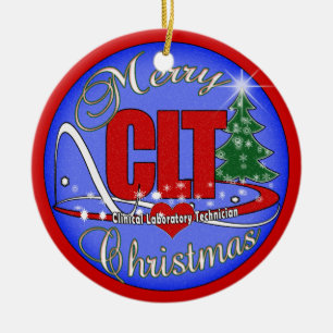 MERRY CHRISTMAS CLT ORNAMENT - KLINISCHER LABRADOR