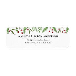 Merry Christmas Collage Custom Modern Holly