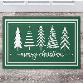 Merry Christmas Cute Christmas Tree Fußmatte