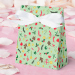Merry Christmas Cute Doodle Whimsical Pattern  Geschenkschachtel<br><div class="desc">Hope you like this holiday design. Click "personalize" to edit and change the background colors. Check my shop for more matching items like greeting cards, gift tags, stickers, mugs, towels, tissue paper as well as other holiday patterns. Thanks for shopping with me! if you'd like something custom let me know!...</div>