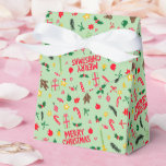 Merry Christmas Cute Doodle Whimsical Pattern  Geschenkschachtel<br><div class="desc">Hope you like this holiday design. Click "personalize" to edit and change the background colors. Check my shop for more matching items like greeting cards, gift tags, stickers, mugs, towels, tissue paper as well as other holiday patterns. Thanks for shopping with me! if you'd like something custom let me know!...</div>