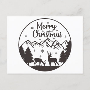 Merry Christmas Design Feiertagspostkarte