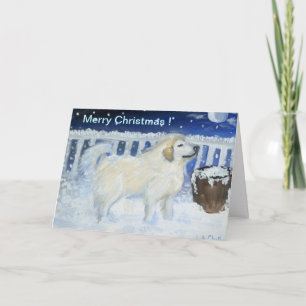 Merry Christmas Dog Feiertagskarte