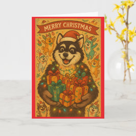 Merry Christmas Dog Karte