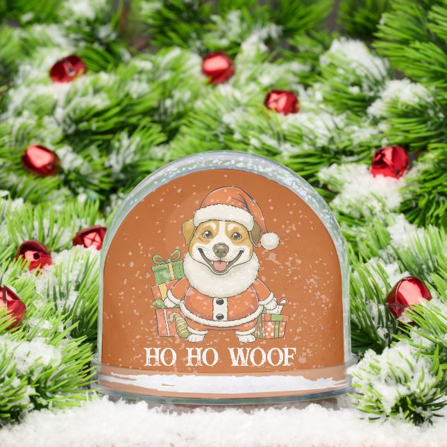 Merry Christmas Dog Santa Schneekugeln (Weihnachten)
