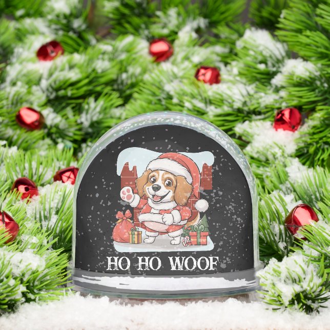 Merry Christmas Dog Santa Schneekugeln (Weihnachten)