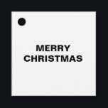 MERRY CHRISTMAS EINFACHE WEISSE TAG GESCHENKANHÄNGER<br><div class="desc">DESIGN</div>