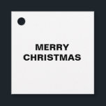 MERRY CHRISTMAS EINFACHE WEISSE TAG GESCHENKANHÄNGER<br><div class="desc">DESIGN</div>