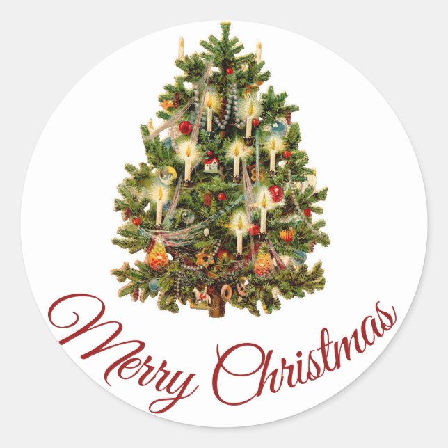 MERRY CHRISTMAS ENVELOPE SEAL STICKER (Devant)