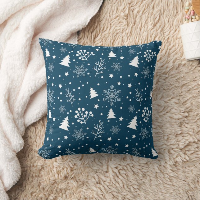 Merry Christmas family Gathering Set on Warm Kissen (Decke)