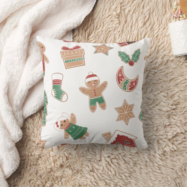 Merry Christmas family Gathering Set on Warm Kissen (Decke)