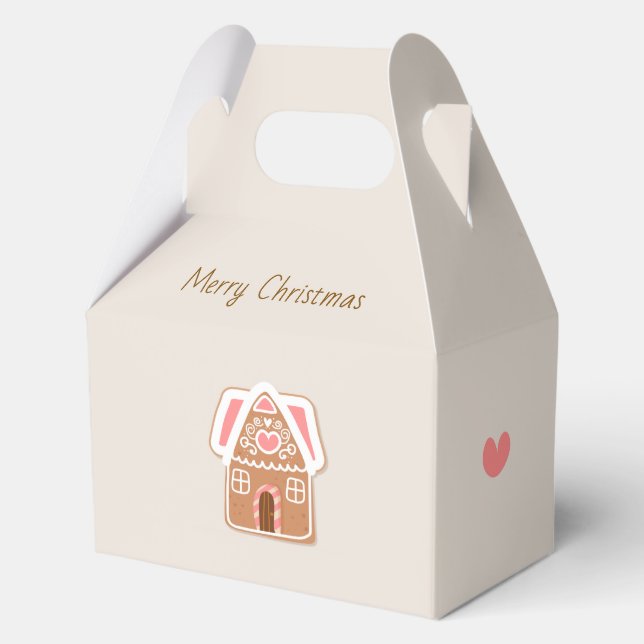 Merry Christmas Favor Boxes Geschenkschachtel (Vorderseite)