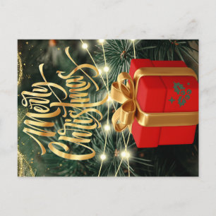 MERRY CHRISTMAS FEIERTAGSPOSTKARTE