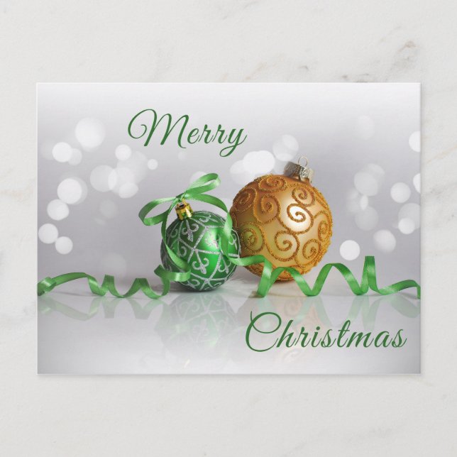 Merry Christmas Feiertagspostkarte (Vorderseite)