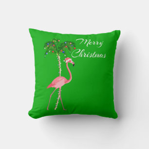 Merry Christmas Flamingo Kissen