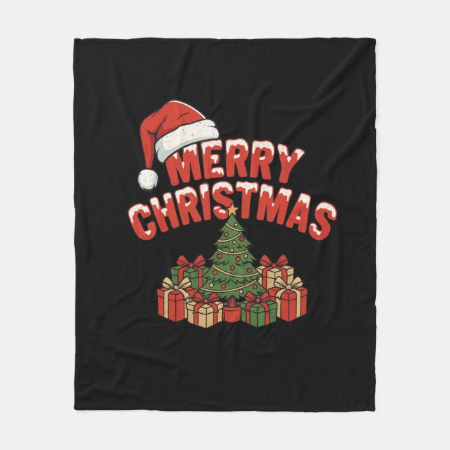 Merry Christmas Fleece Blanket (Vorderseite)