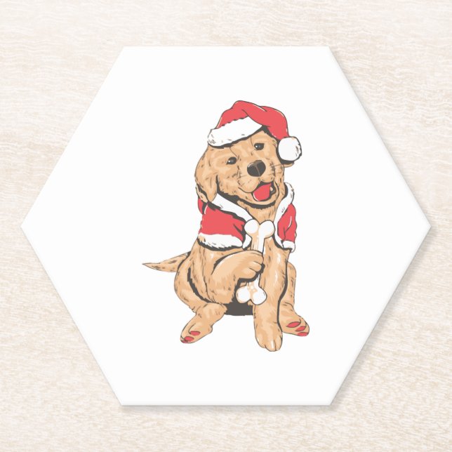 Merry Christmas for dog Lover Untersetzer (Vorderseite)