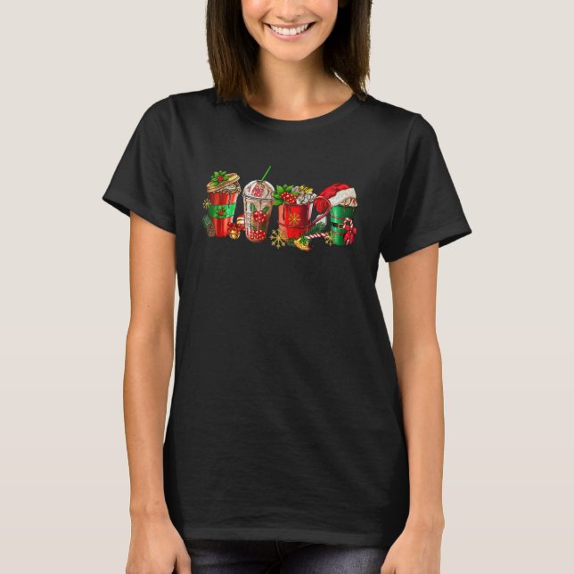 Merry Christmas For Women Coffee Christmas Coffee  T-Shirt (Vorderseite)