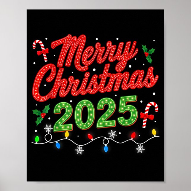Merry Christmas For Women Men Boys Youth Xmas  Poster (Vorne)