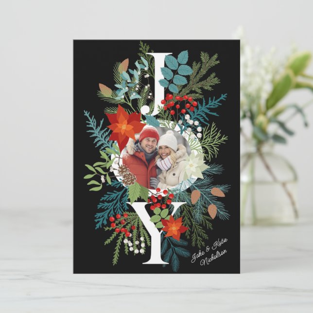 MERRY CHRISTMAS Foto Feiertagskarte (Stehend Vorderseite)