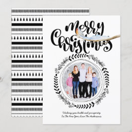 MERRY CHRISTMAS FOTO Modernes Festivals Einladung