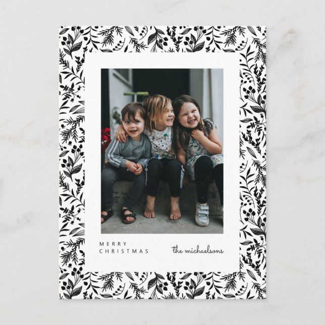 MERRY CHRISTMAS | Foto Postkarte hinzufügen (Vorderseite)