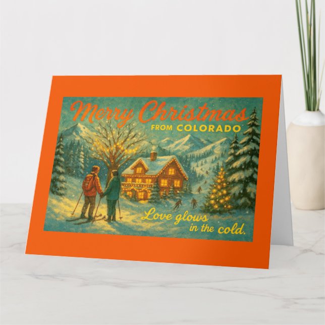 Merry Christmas from Colorado Karte (Vorderseite)
