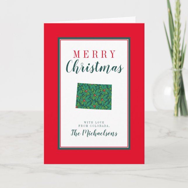 Merry Christmas from Colorado Karte (Vorderseite)