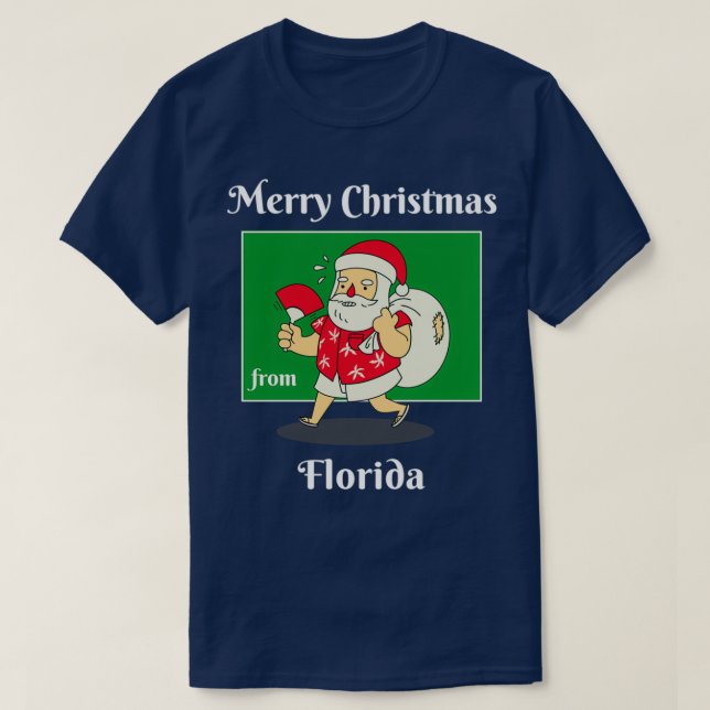 Merry Christmas from Florida T-Shirt (Design vorne)