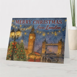 Merry Christmas from London Karte