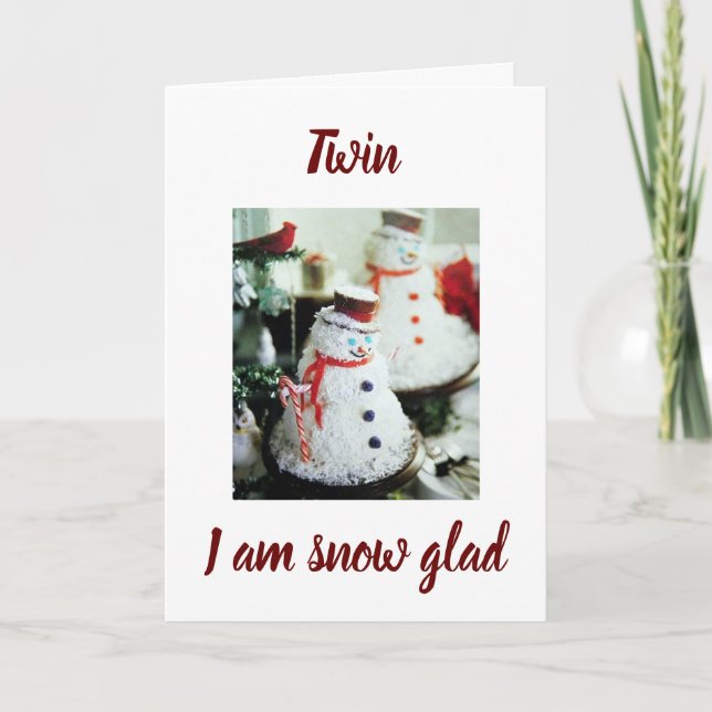 *MERRY CHRISTMAS* FÜR MEIN ZWEI KARTE (Vorderseite)