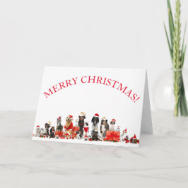 MERRY CHRISTMAS FÜR PET LOVERS Grußkarte Karte