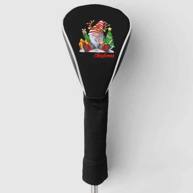 Merry Christmas Gnome Family Christmas Golf Headcover (Vorderseite)