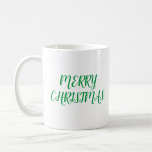 MERRY CHRISTMAS Green Kaffeetasse