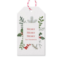 Merry (Christmas) Greenery & Berries Elegant