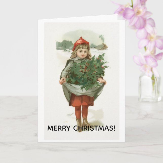 Merry Christmas Greeting Card Karte (Orchidee)