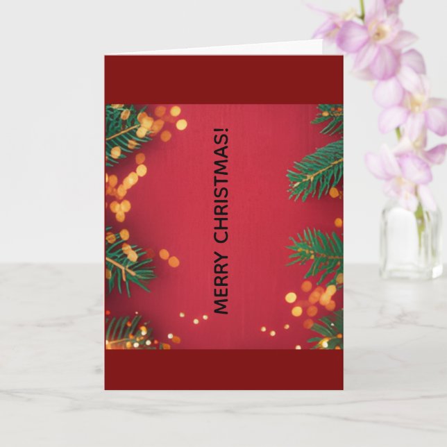 Merry Christmas Greeting Card Karte (Orchidee)
