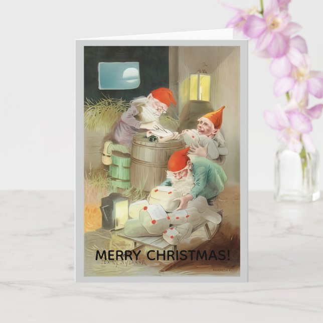 Merry Christmas Greeting Card Karte (Orchidee)
