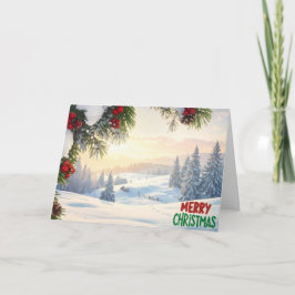 Merry Christmas Greeting Card Romans 6:23 (5x7) Dankeskarte