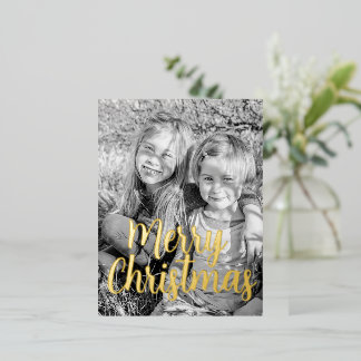 Merry Christmas Greeting Folien Feiertagspostkarte