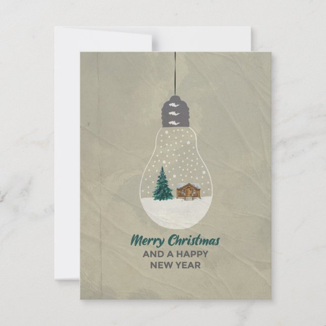 "MERRY CHRISTMAS" Grußkarten Feiertagskarte (Vorderseite)