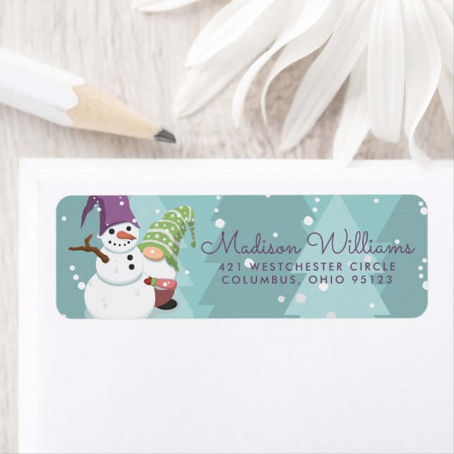 MERRY CHRISTMAS | Happy Holiday Gnome Snowman (Insitu)