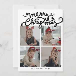 MERRY CHRISTMAS Happy Holidays Fügen Sie Ihre Foto