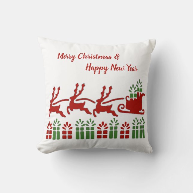 Merry Christmas & Happy New Year 2021 Kissen (Vorderseite)