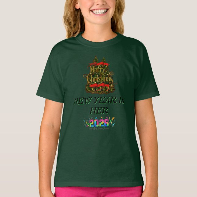  Merry Christmas & Happy New Year 2026 T-Shirt (Vorderseite)