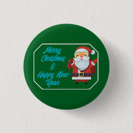 Merry Christmas & Happy New Year Button